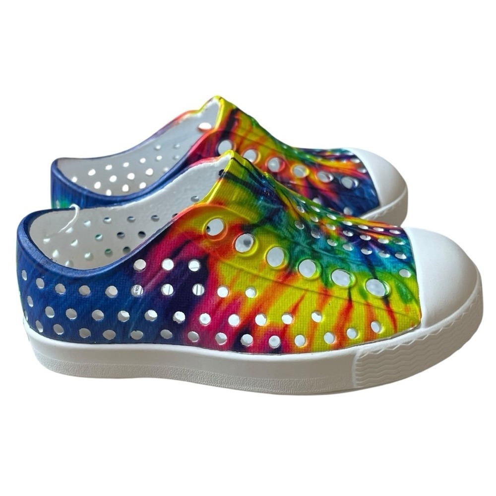 Native Jefferson Multi Tie Dye Shoes‎ NWT Size 4 toddler
